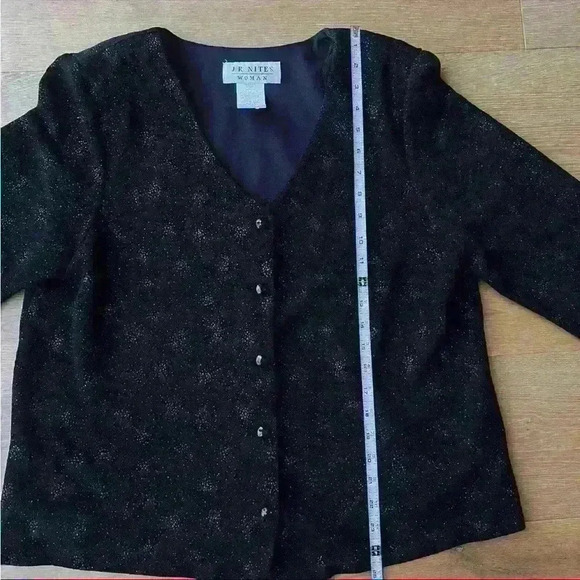 J.R. Nites Woman Vintage Sparkling Evening Jacket - Picture 8 of 10